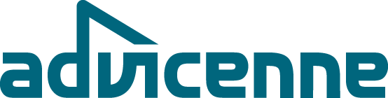 Advicenne's logo, company dedicated to developing and commercializing innovative treatments that address unmet medical needs in the area of nephrology. / Logo d'Advicenne, entreprise dédiée au développement et à la commercialisation de traitements innovants répondant aux besoins médicaux non satisfaits dans le domaine de la néphrologie.